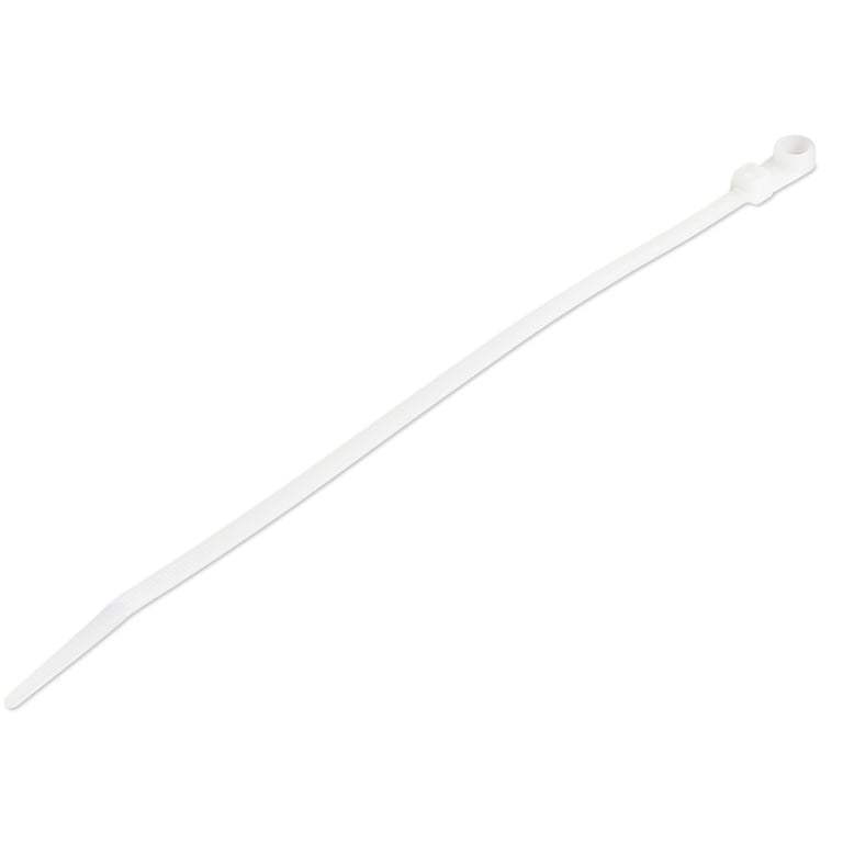 StarTech CBMZTS10N8 opaska kablowa Zwalniana opaska kablowa Nylon Biały 100 szt.