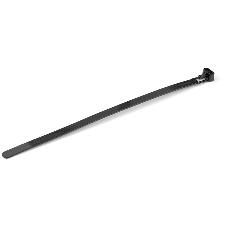 StarTech CBMZTRB8BK opaska kablowa Zwalniana opaska kablowa Nylon, Plastik Czarny 100 szt.
