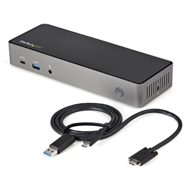 StarTech DK31C3HDPDUE stacja dokująca Przewodowa USB 3.2 Gen 2 (3.1 Gen 2) Type-C Czarny, Szary