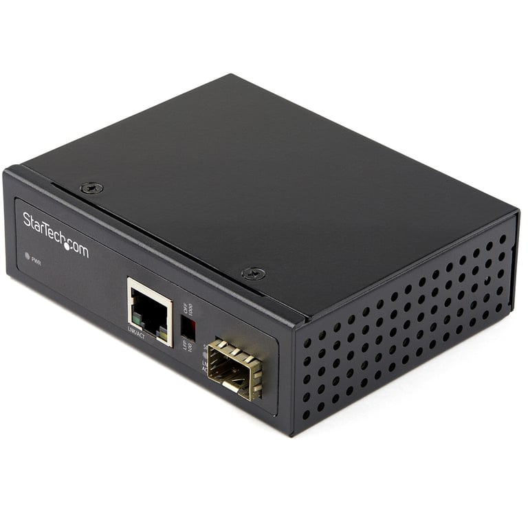StarTech IMC1GSFP konwerter sieciowy 1000 Mbit/s Multifunkcyjny, Pojedynczy Czarny