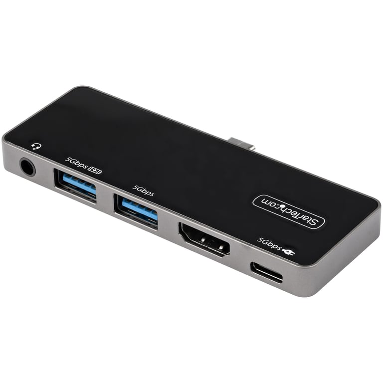 StarTech DKT30ICHPD stacja dokująca Przewodowa USB 3.2 Gen 1 (3.1 Gen 1) Type-C Czarny, Srebrny