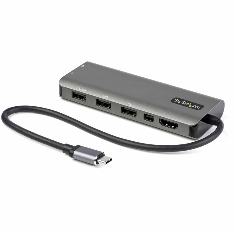 StarTech DKT31CMDPHPD stacja dokująca Przewodowa USB 3.2 Gen 1 (3.1 Gen 1) Type-C Czarny, Srebrny