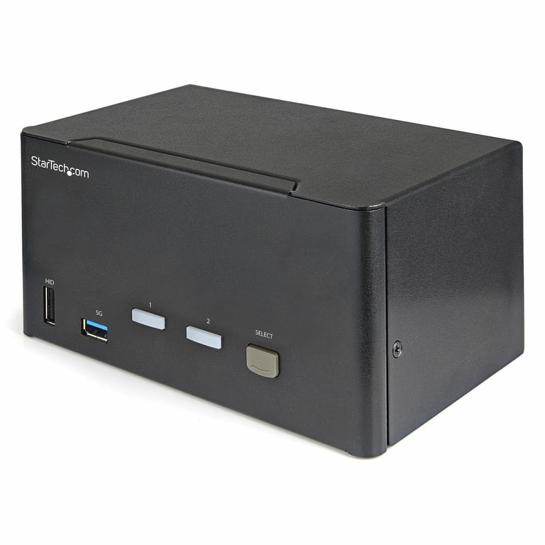 StarTech SV231TDPU34K przełącznik KVM Czarny