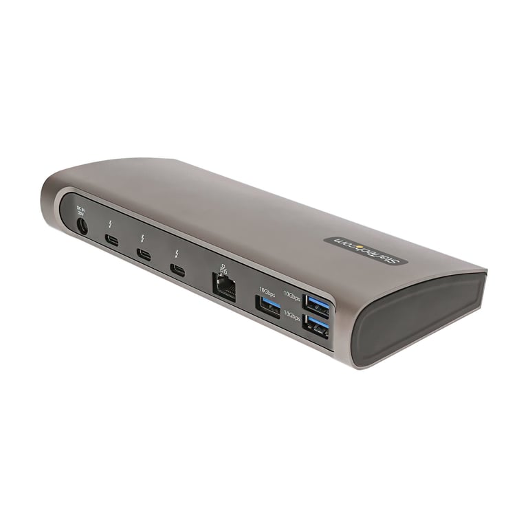 StarTech TB4CDOCKUE stacja dokująca Przewodowa Thunderbolt 4 Czarny, Szary