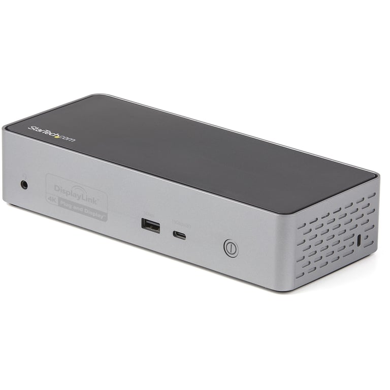StarTech DK31C4DPPDUE stacja dokująca Przewodowa USB 3.2 Gen 2 (3.1 Gen 2) Type-C Czarny, Szary