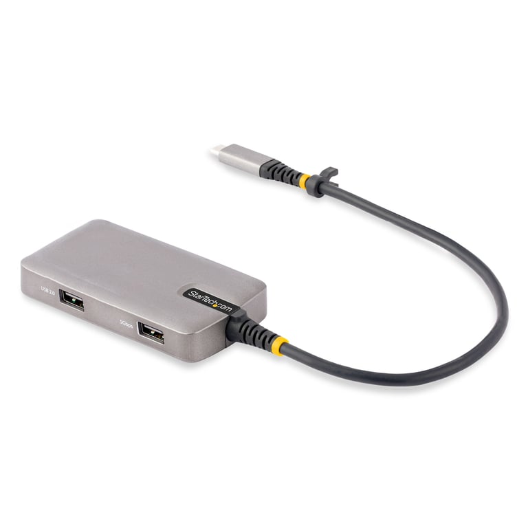 StarTech 104B-USBC-MULTIPORT stacja dokująca Przewodowa USB 3.2 Gen 1 (3.1 Gen 1) Type-C Czarny, Srebrny
