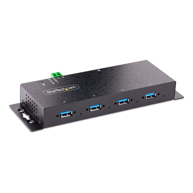 StarTech 5G4AINDNP-USB-A-HUB huby i koncentratory USB 3.2 Gen 1 (3.1 Gen 1) Type-B 5000 Mbit/s Czarny