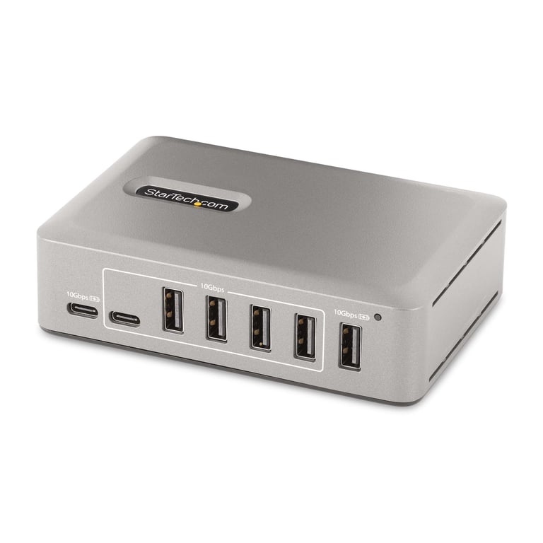 StarTech 10G8A2CS-USB-C-HUB huby i koncentratory USB 3.2 Gen 2 (3.1 Gen 2) Type-C 10000 Mbit/s Szary