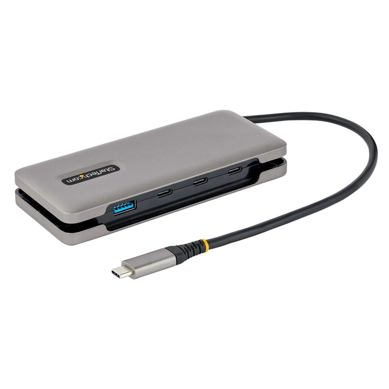 StarTech HB31CM1A3CB stacja dokująca Przewodowa USB 3.2 Gen 2 (3.1 Gen 2) Type-C Szary