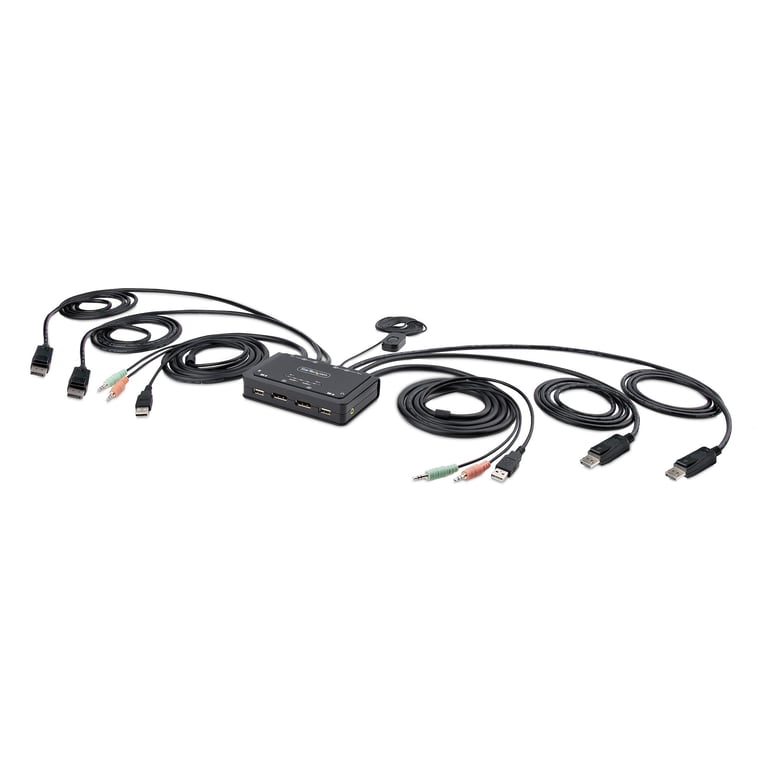 StarTech C2-DD46-UA2-CBL-KVM przełącznik KVM Czarny