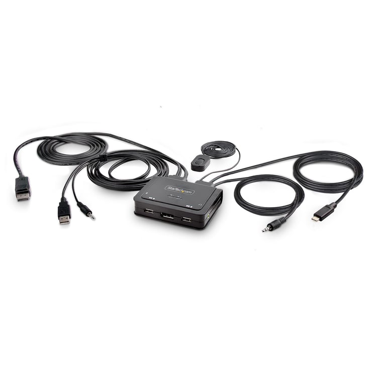 StarTech C2-D46-UAC-CBL-KVM przełącznik KVM Czarny