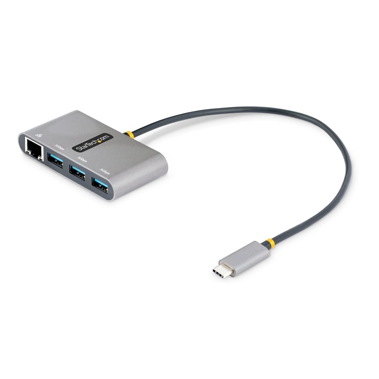 StarTech HB30C3A1GEA2 huby i koncentratory USB 3.2 Gen 1 (3.1 Gen 1) Type-C 5000 Mbit/s Szary
