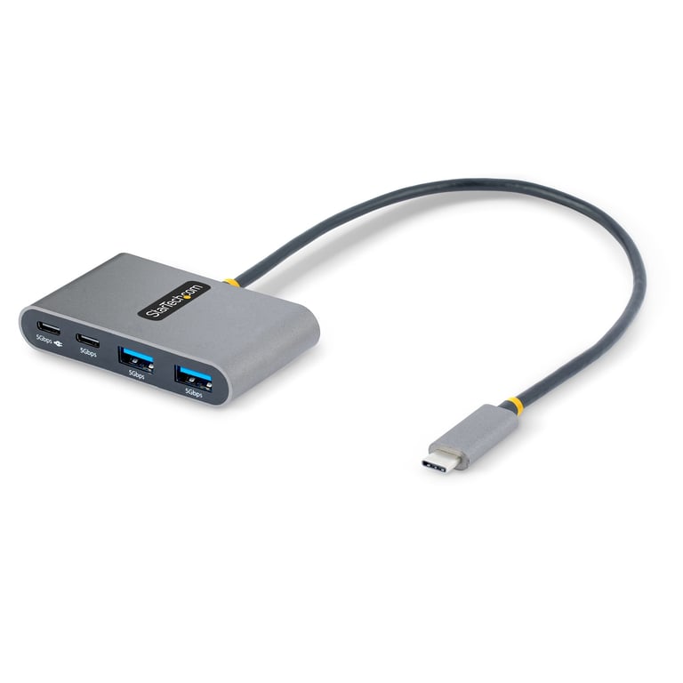 StarTech 5G2A2CPDB-USB-C-HUB huby i koncentratory USB 3.2 Gen 1 (3.1 Gen 1) Type-C 5000 Mbit/s Szary
