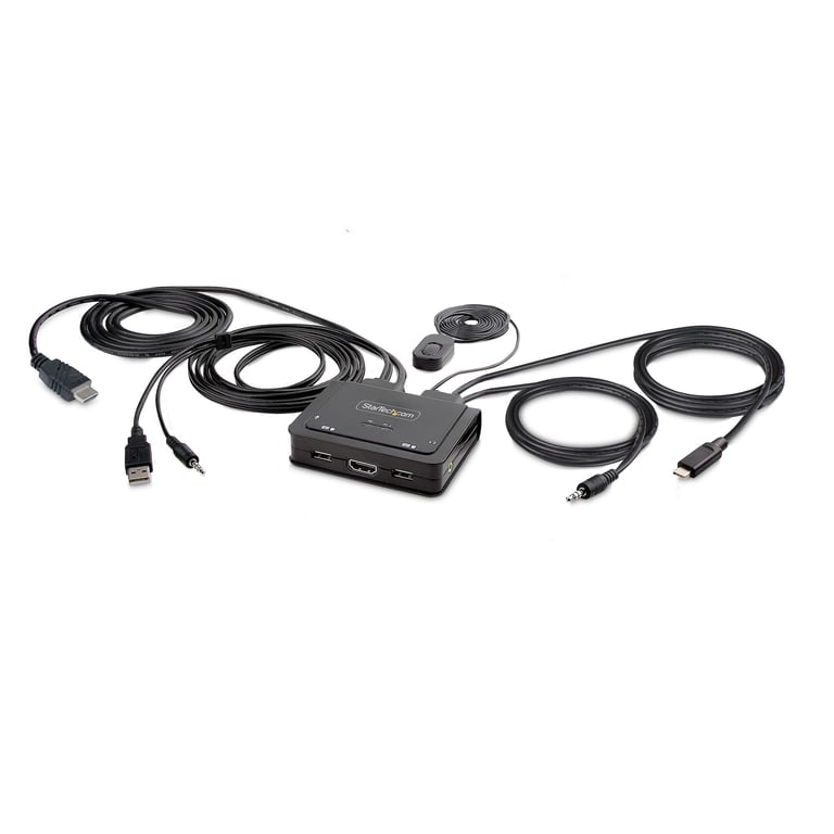 StarTech C2-H46-UAC-CBL-KVM przełącznik KVM Czarny