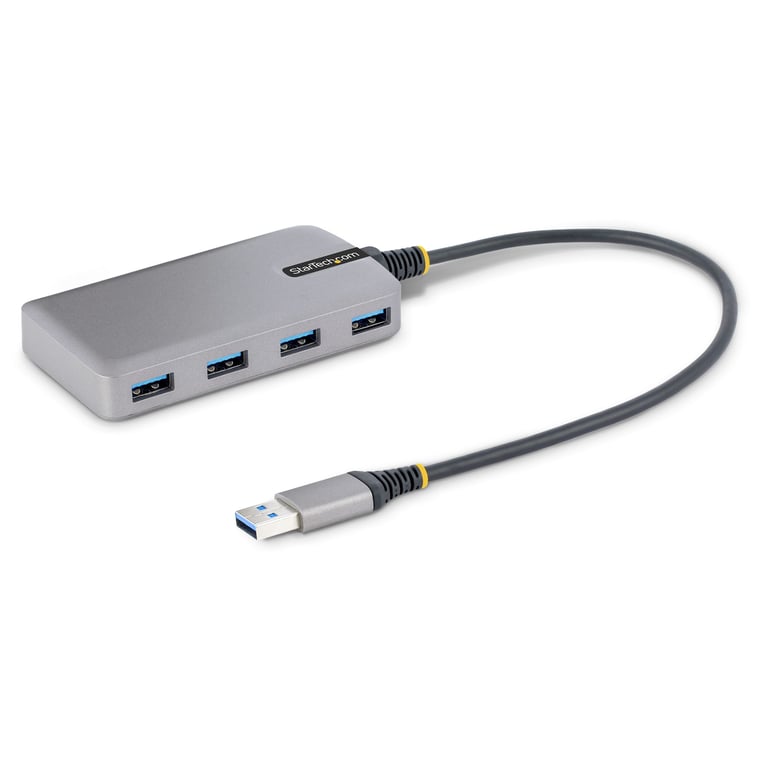 StarTech 5G4AB-USB-A-HUB huby i koncentratory USB 3.2 Gen 1 (3.1 Gen 1) Type-A 5000 Mbit/s Szary