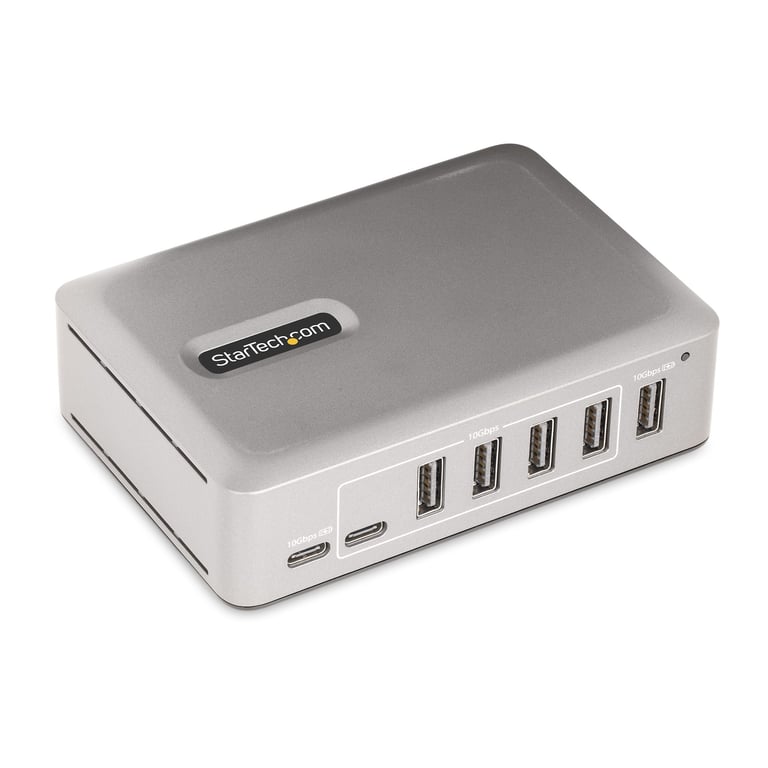 StarTech 10G5A2CS-USB-C-HUB huby i koncentratory USB 3.2 Gen 2 (3.1 Gen 2) Type-C 10000 Mbit/s Srebrny