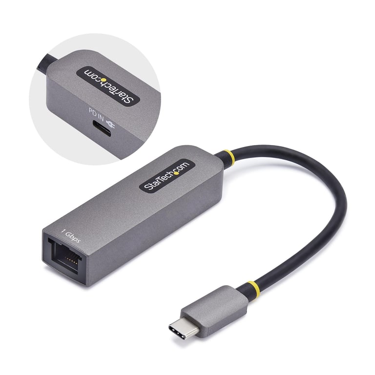 StarTech 1GPD3-USB-C-ETHERNET karta sieciowa 5000 Mbit/s