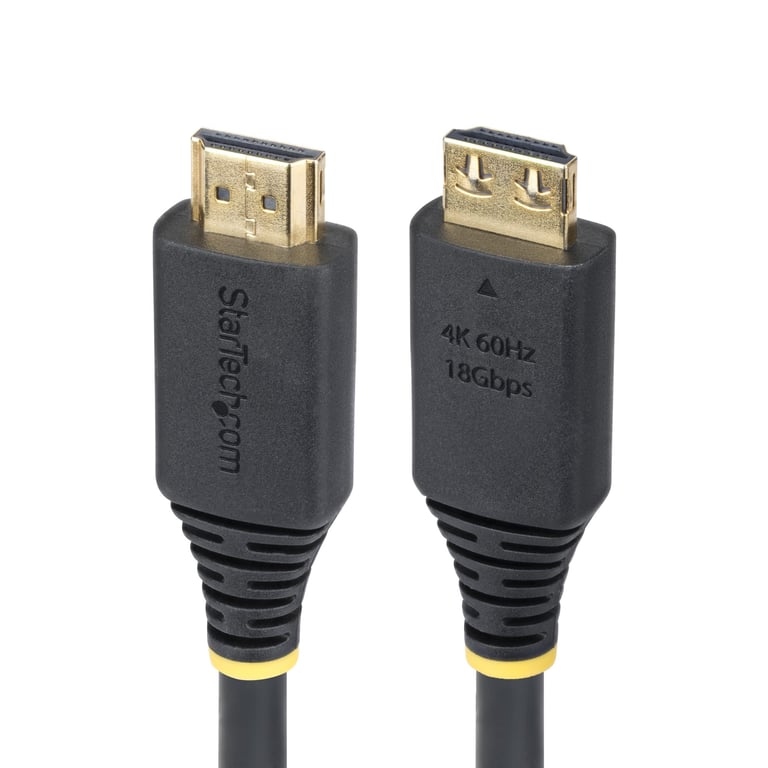 StarTech HDMI2-CABLE-GRIP-3F kabel HDMI 0,9 m HDMI Typu A (Standard) Czarny