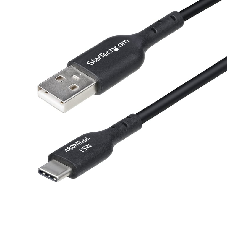 StarTech USB2AC1MNC kabel USB USB 2.0 1 m USB A USB C Czarny