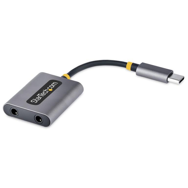 StarTech USBC-AUDIO-SPLITTER rozgałęźnik audio Szary