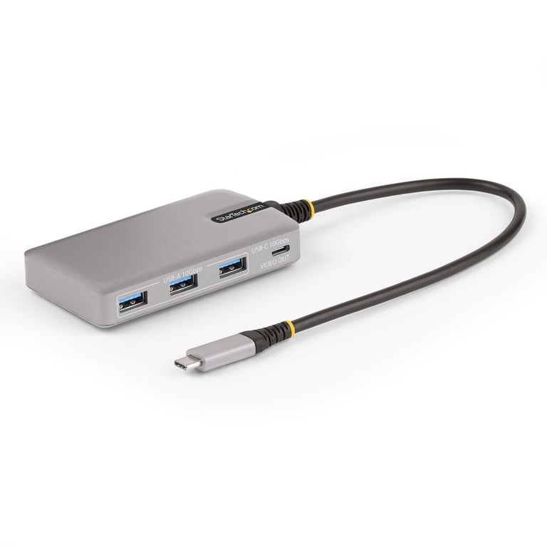 StarTech HB31C3A1CDPPD3 huby i koncentratory USB 3.2 Gen 2 (3.1 Gen 2) Type-C 10000 Mbit/s Srebrny