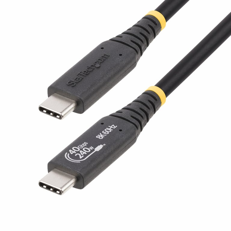 StarTech 50C-40G-USB4-CABLE kabel USB USB4 Gen 3x2 0,5 m USB C Czarny