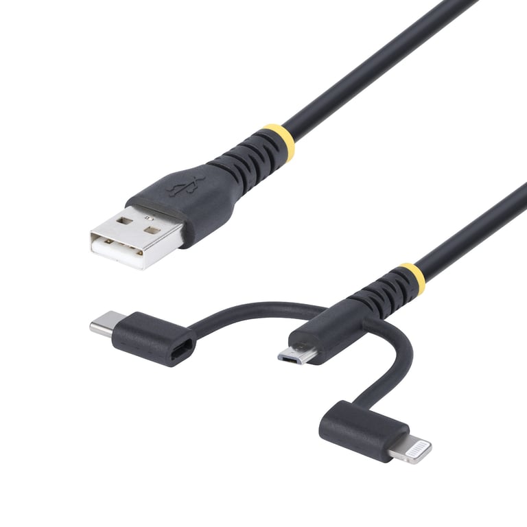 StarTech RLTCUB1MBK kabel USB USB 2.0 1 m USB A Micro-USB B Czarny
