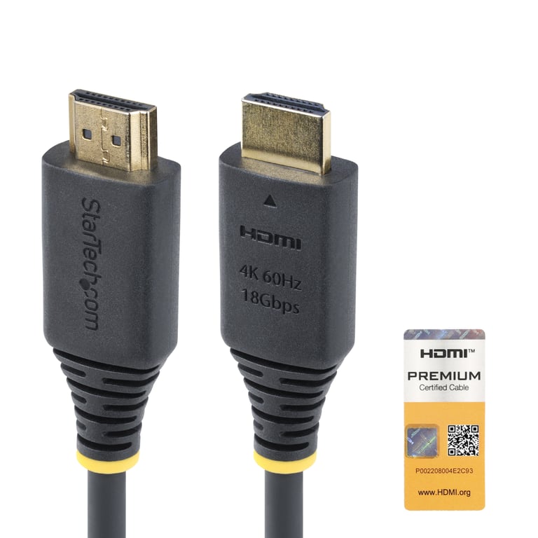 StarTech HDMI2-CABLE-4K60-2M kabel HDMI HDMI Typu A (Standard) Czarny