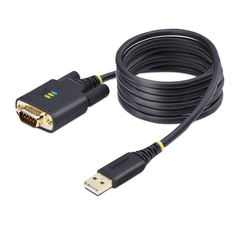 StarTech 1P6FFCN-USB-SERIAL kabel równoległy Czarny 2 m USB Typu-A DB-9