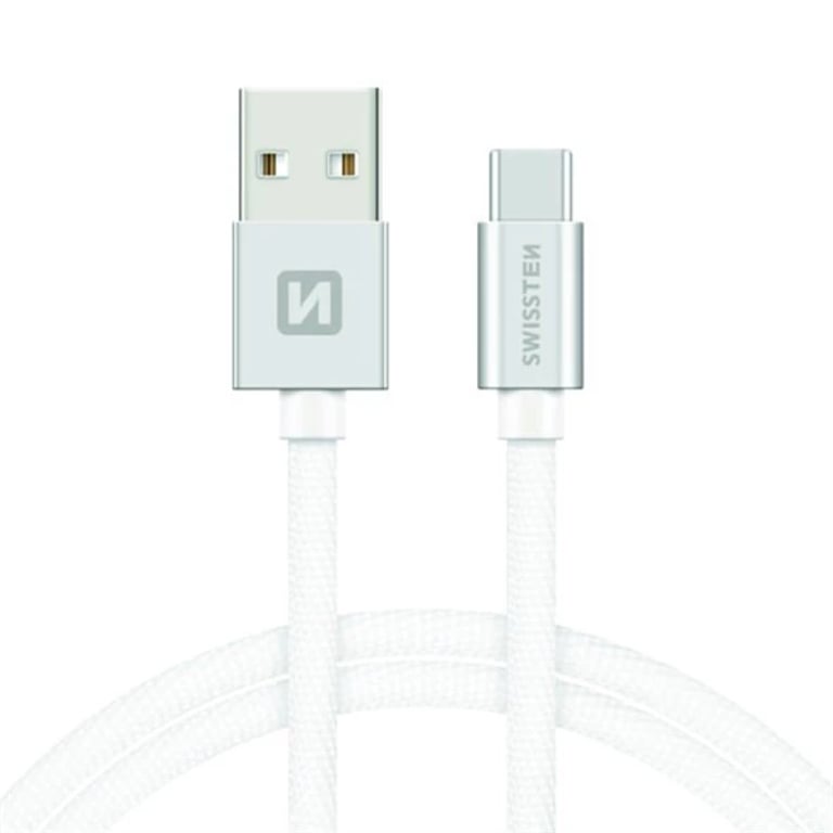 Фото - Кабель Swissten Kabel USB-A - USB-C 1.2 m Srebrny 