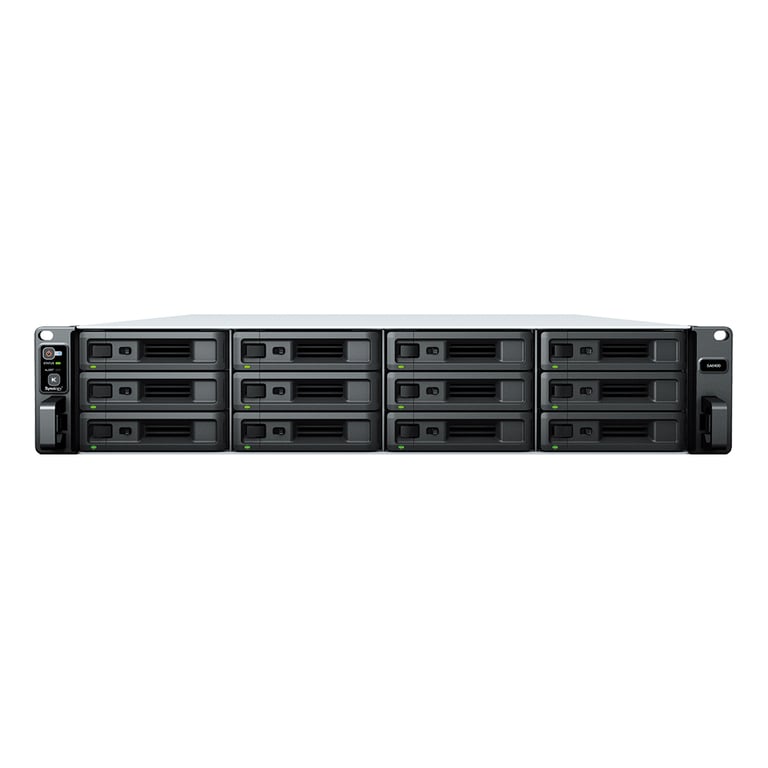 Synology SA SA6400 serwer danych NAS Rack (2U) EPYC 7272 32 GB DDR4 0 TB DiskStation Manager Czarny