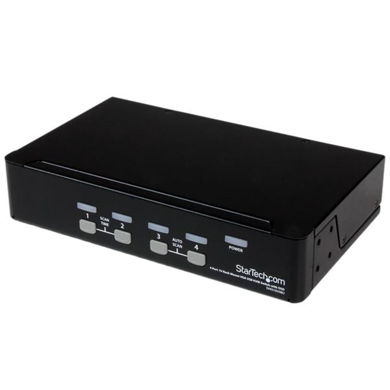 StarTech SV431DUSBU przełącznik KVM Możliwości montowania w stelażu Czarny
