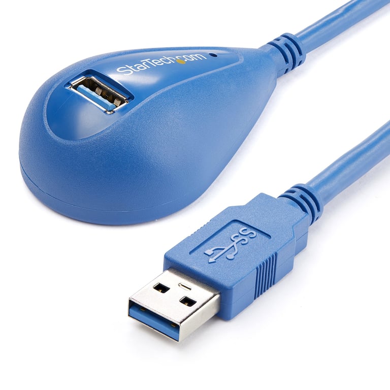 StarTech USB3SEXT5DSK kabel USB 1,5 m USB 3.2 Gen 1 (3.1 Gen 1) USB A Niebieski