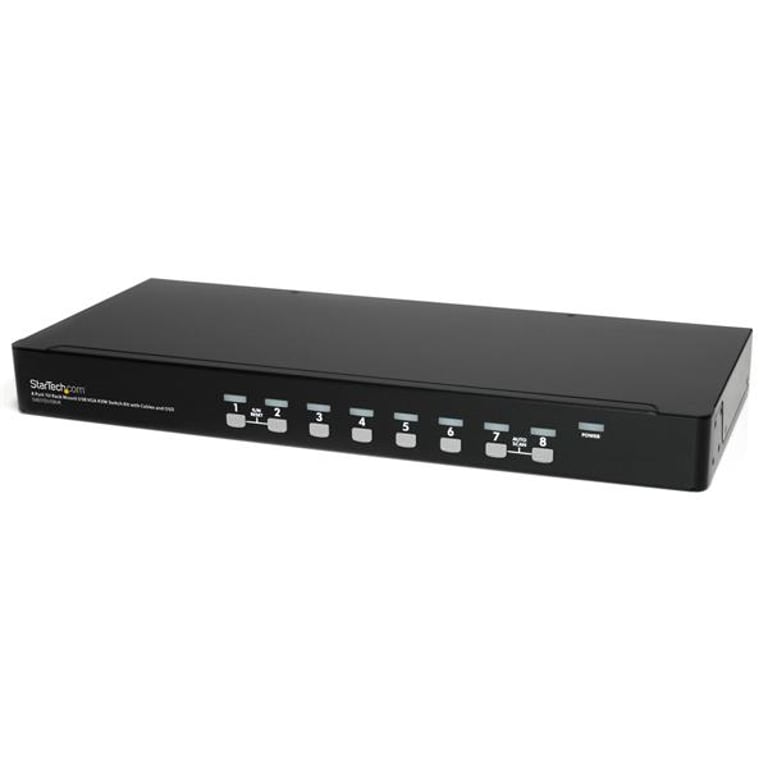 StarTech SV831DUSBUK przełącznik KVM Możliwości montowania w stelażu Czarny