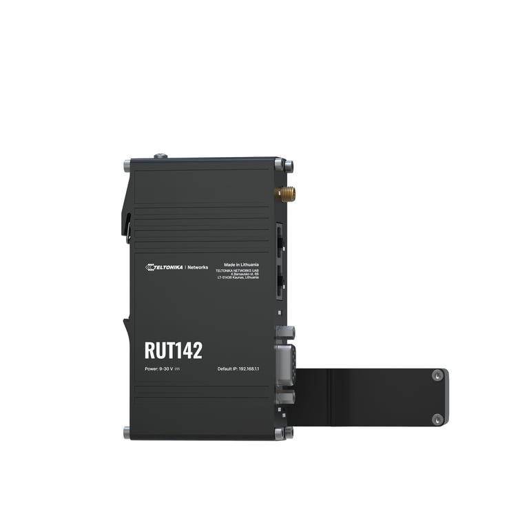 Teltonika Router przemysłowy RUT142 WiFi 4, RS232, 2x RJ45 100Mb/s, IP30 RUT142000000