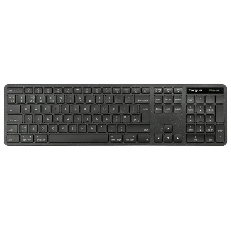 Targus AKB873NO klawiatura Uniwersalne RF Wireless + Bluetooth QWERTY Skandynawia Czarny