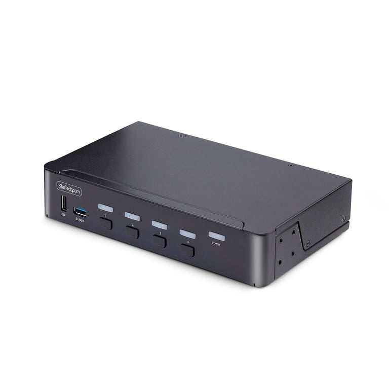 StarTech D86A2-4-PORT-8K-KVM przełącznik KVM Czarny