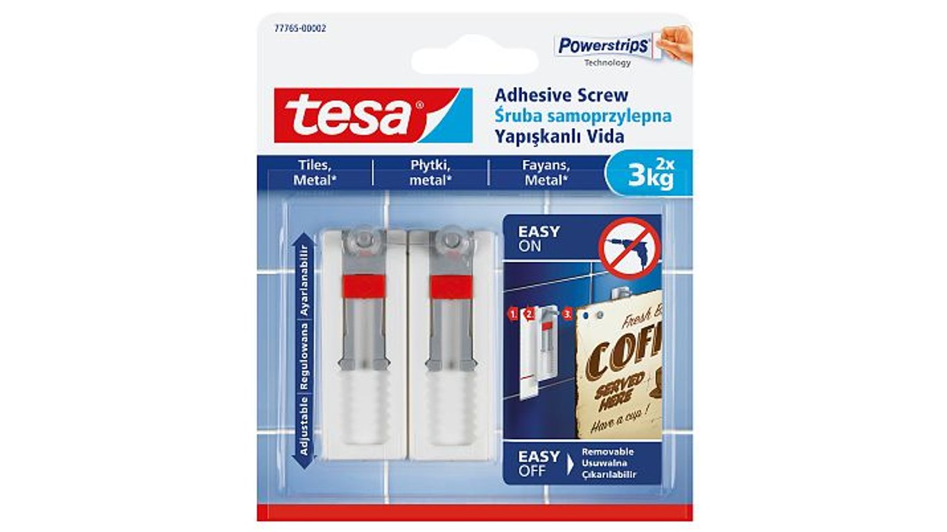 TESA 77765 Wewnętrzna Uniwersalny hak Biały 2 szt.