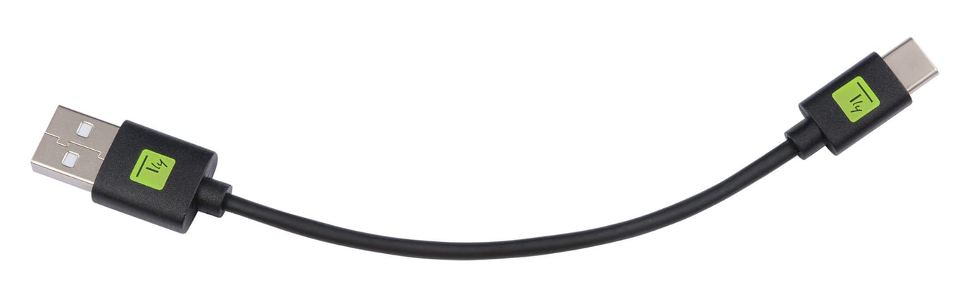 Techly ICOC MUSB20-CMAM01T kabel USB 0,1 m USB 2.0 USB A USB C Czarny