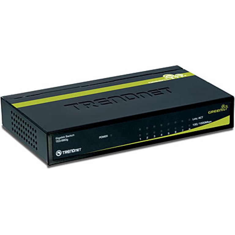 Trendnet TEG-S80G łącza sieciowe Nie zarządzany