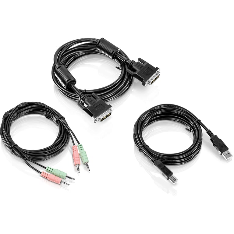 Trendnet TK-CD10 kabel KVM Czarny 3 m