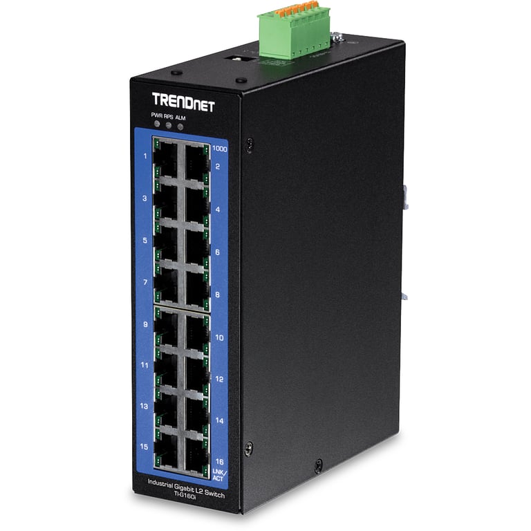 Trendnet TI-G160i Zarządzany L2 Gigabit Ethernet (10/100/1000) Czarny