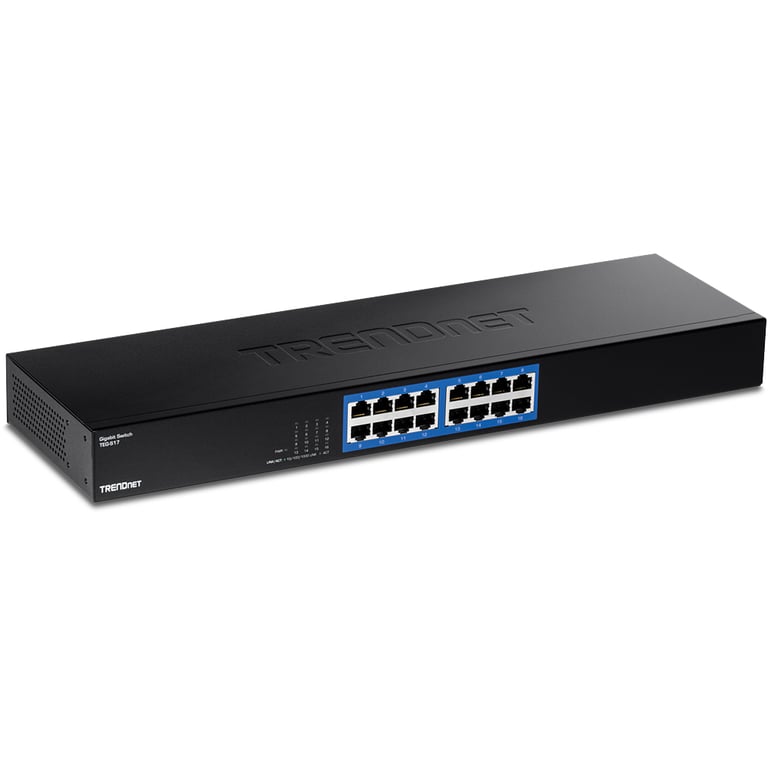 Trendnet TEG-S17 łącza sieciowe Gigabit Ethernet (10/100/1000) Czarny