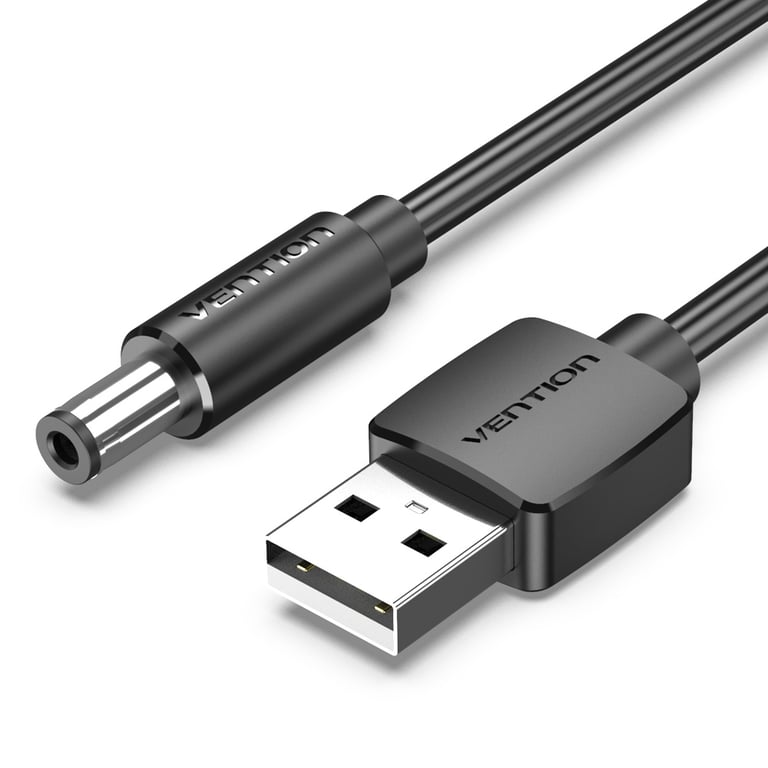 Vention CEYBF kabel zasilające Czarny 1 m USB A DC 5.5mm
