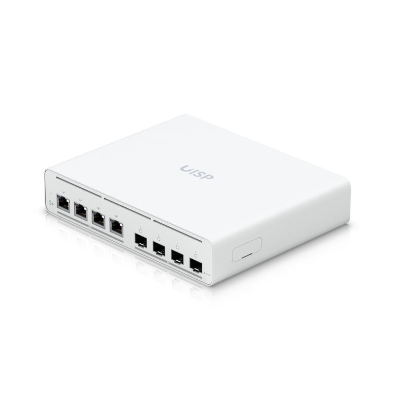 Ubiquiti UISP Switch Plus Zarządzany 2.5G Ethernet (100/1000/2500) Obsługa PoE 1U Biały
