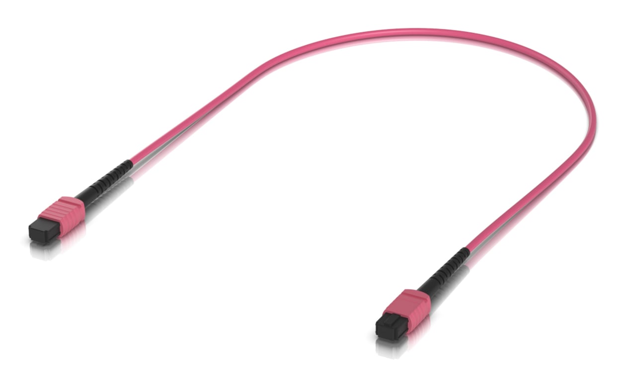 Ubiquiti UACC-OFC-MA-MPMP-0.5M-10 kabel InfiniBand / światłowodowy 0,5 m MPO/UPC Różowy