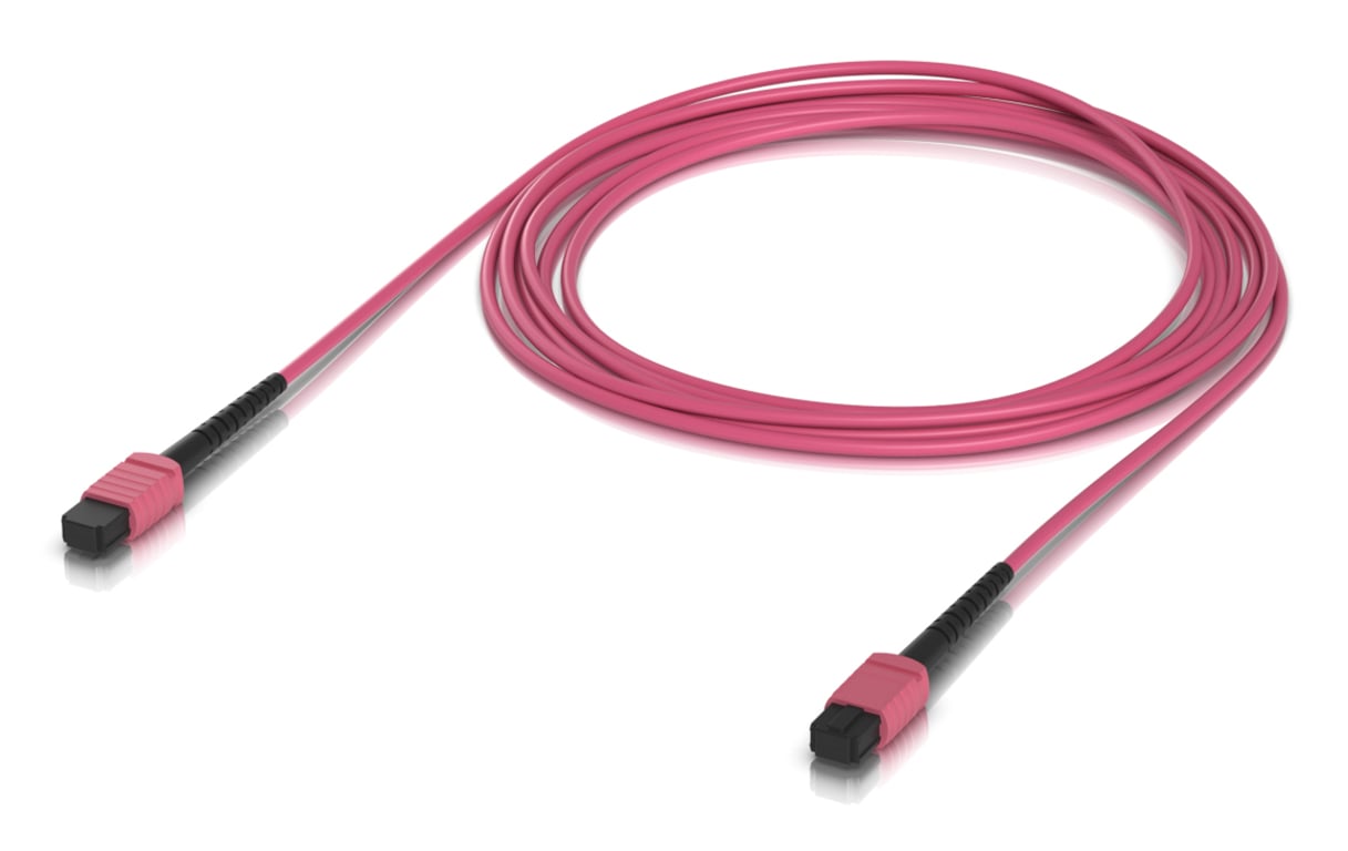 Ubiquiti UACC-OFC-MA-MPMP-3M-10 kabel InfiniBand / światłowodowy MPO/UPC Różowy