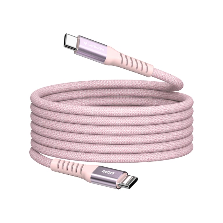 Verbatim 31853 kabel USB USB 2.0 1,2 m USB C Różowy