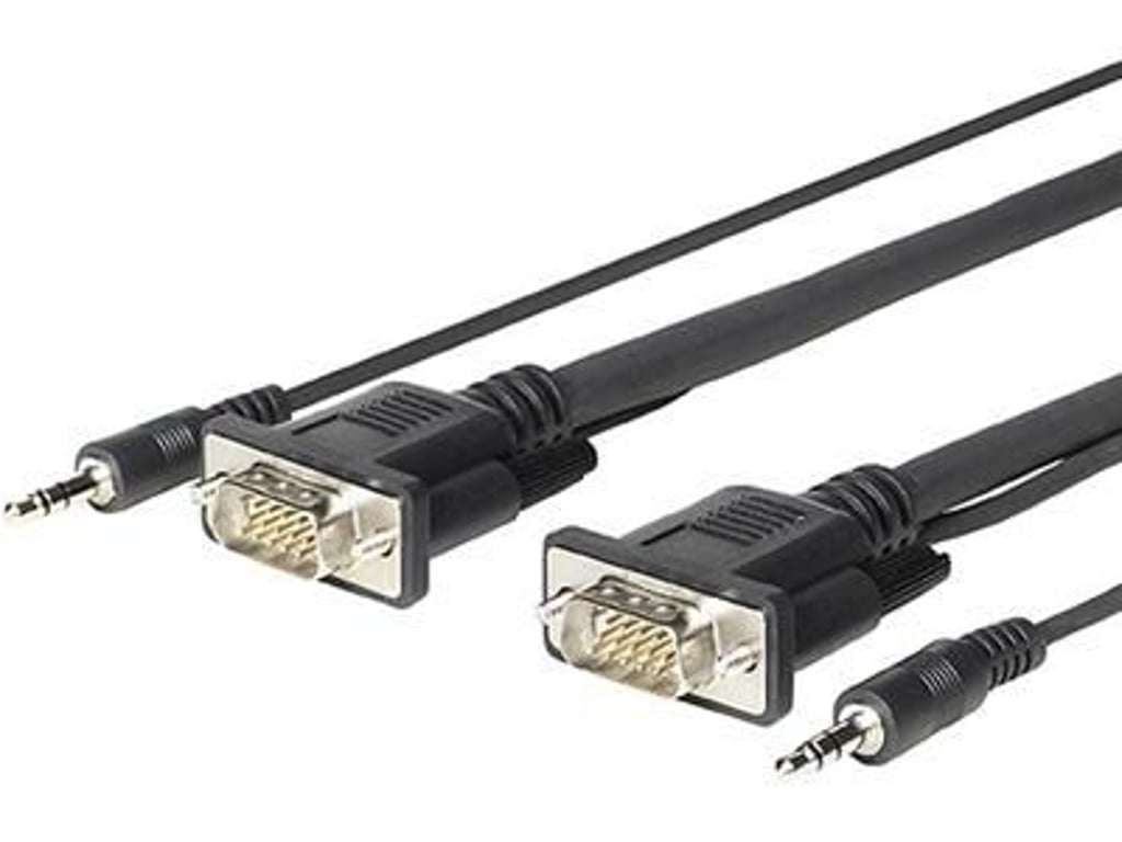 Vivolink PROVGAMCS4.6 adapter kablowy 4,6 m VGA (D-Sub) + 3.5mm Czarny