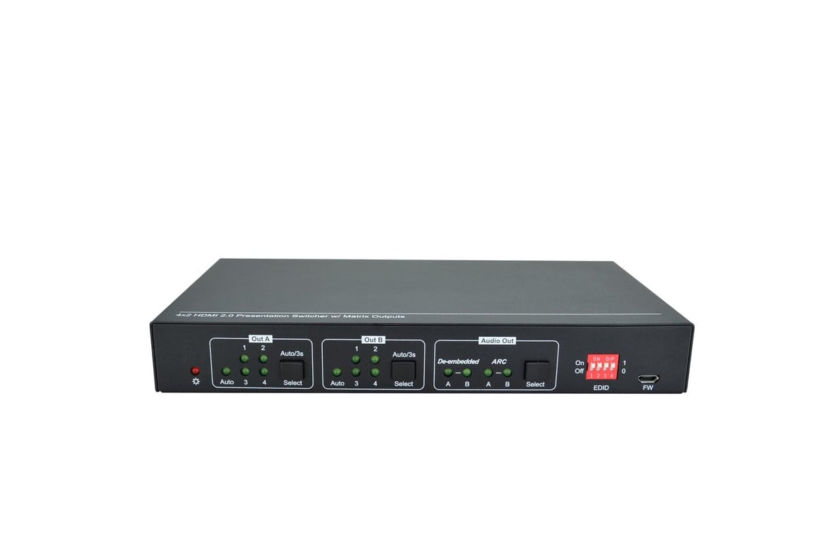 Vivolink VLHDMIMAT4X2RS przełącznik macierzy Przełącznik macierzy skalowania 7,5 W